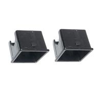 Juego de dos insertos de plástico para tubos cuadrados que convierte tu equipo de fitness de un tamaño de sesenta milímetros a cincuenta milímetros (48 mm)