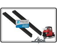 Juego de dos perfiles perfilados y juntas de soporte para ventana de cristal para Piaggio Ape 50 original Piaggio.