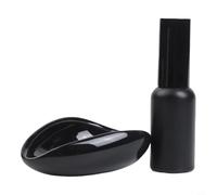 Juego de dosificación de preparación de café con botella de spray de vidrio taza de medición y bandeja dosificadora de precisión para resultados de molienda consistentes (negro)