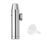 Juego de dosificadores y embudos, dosificador, dosificador, dosificador, dispensador de bocadillos, metal en diferentes colores, incluye embudo (plata 1.0)