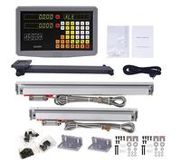 Juego de DRO de fresado de torno SDS2MS, lectura Digital de 2 ejes, escala lineal KA300 TTL 0.005mm, regla codificadora óptica KA-300 de 70mm-1020mm(2 Axis DRO set)