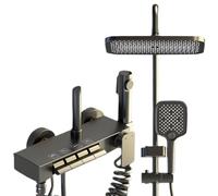 Juego de ducha de joyería, accesorio de baño Ele con boquilla presurizada para anillos, collares y aretes, perfecto para secar flores y decoración del hogar, diseño elegante y funcional