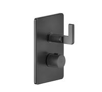 Juego de ducha Gessi Inciso, para mezclador termostático empotrado, salida izquierda y derecha, para UPK 09269, 58134735, Color: Bronce cálido PVD