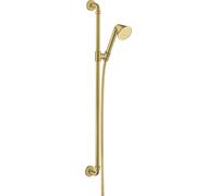 hansgrohe AXOR set de ducha 0,90 m, con ducha manual 85 1jet, 26023950, Color: Latón cepillado