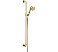 hansgrohe AXOR set de ducha 0,90 m, con ducha manual 85 1jet, 26023990, Color: Óptica Oro Pulido