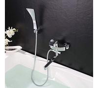 Juego de ducha multifuncional de cobre, grifo mezclador de llenado de bañera, cabezal de ducha de mano, elegante grifo de bañera para una experiencia de baño lujosa