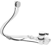 Juego de Duravit para desagüe y rebosadero con entrada de suelo, largo, cromo, 791231000001000