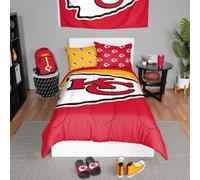 Juego de edred n de 3 piezas tama o individual de la NFL de los Kansas City Chiefs de FOCO