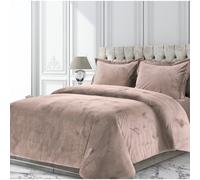 Juego de edred n extragrande de terciopelo Venice de Tribeca Living, lujoso juego de cama King de 3 piezas, terciopelo supersuave con cierre de b