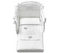 Juego de edredón azul Soffio Design blanco