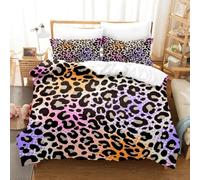 Juego de edredón con estampado de leopardo, funda de edredón geométrica, safari africano, funda de edredón con estampado de manchas de piel de guepardo, ropa de cama para niños y mujeres, decoración