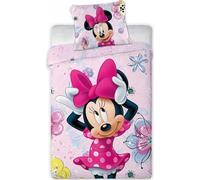 Juego de edredón Minnie Disney - 1 funda nórdica de 140 x 200 cm + 1 funda de almohada (juego de cama Minnie)