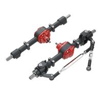 Juego de eje trasero delantero de Metal con eje de transmisión CVD para coche teledirigido 1/12 MN82 MN D90 D91 D96 FJ45 MN98 MN99s V1 Eje de transmisión Delantero derecho(Black)
