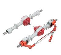 Juego de eje trasero delantero de Metal con eje de transmisión CVD para coche teledirigido 1/12 MN82 MN D90 D91 D96 FJ45 MN98 MN99s V1 Eje de transmisión Delantero derecho(Silver)