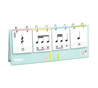 Juego de ejercicios de ritmo de piano - Tamaño 45 x 15 x 7 cm, tarjetas de aprendizaje de teoría musical, herramienta de enseñanza duradera | Estudiantes, aulas, clases en casa, desarrollo temprano