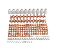Juego de electrodos de boquilla para dispositivo de corte preciso, Compatible con sistemas de antorchas PT31 LG40 CUT40 / CUT50 / CUT50D CT312 CT416, piezas de luz Plasmaarc de aire