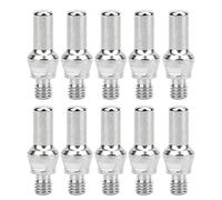 Juego de electrodos para antorcha de plasma de 10 piezas de componentes de cobre rojo galvanizado compatibles con antorchas de plasma PT 40 y PT 60 Reemplaza el número de pieza