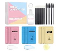 Juego de elevación de cejas, juego de elevación de cejas de larga duración, 6-8 semanas de duración, fácil de usar, kit de laminación de cejas, juego de levantamiento de cejas para todas las formas de