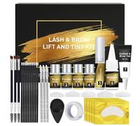 Juego de elevación de pestañas y cejas, cejas más completas y gruesas, las pestañas se rizan más, fácil de usar, de larga duración, adecuado para el salón y el uso doméstico