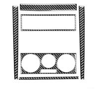 Juego de embellecedores interiores de fibra de carbono, 6 piezas para Golf 4 MK4 1999-2004, pegatinas decorativas para salpicadero