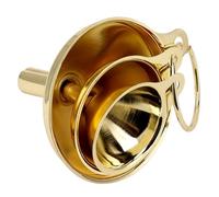 Juego De Embudos De Acero Inoxidable Dorado, Embudo Cocina Pequeño 3 Piezas Con Varilla De Válvula Estrecha, Embudos Cocina Para Aceite, Apilable Para Líquidos, Aceites, Polvos