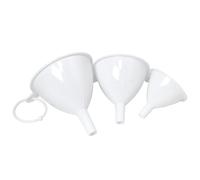 Juego de embudos de pl stico Chef Craft Classic de 2,5 a 3,75 pulgadas, 3 piezas, color blanco