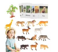 Juego de emparejamiento de animales, Tarjeta flash de emparejamiento de animales - Flash Cards Juego de emparejamiento Juguetes sensoriales de animales,Tarjeta de correspondencia de figuras de