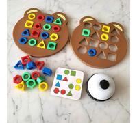 Juego de emparejar formas, rompecabezas, juegos de mesa de emparejar formas y colores, juego de mesa interactivo para padres e hijos, tabler