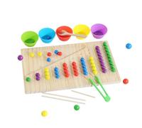 Juego De Emparejar Números De Madera | Actividades Educativas De Madera Interactivas Multicolor para Niños | Juguetes De Aprendizaje De Matemáticas - para Niños Aula Hogar Preescolar Viaje Cumpleaños