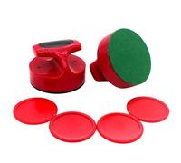 Juego de empujadores de hockey de aire y discos de hockey de aire, mango de repuesto para equipos de mesa para adultos y niños
