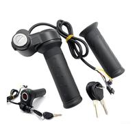 Juego de empuñaduras de acelerador para manillar delantero para bicicletas eléctricas y scooters con diseño ergonómico de goma suave e interfaz de alambre fiable