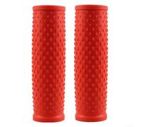 Juego de empuñaduras de scooter eléctrico para Xiaomi MFor 365 y Pro Series Construcción de goma con textura granulada para un mejor agarre y amortiguación de vibraciones (rojo)