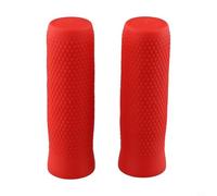 Juego de empuñaduras de silicona para manillar Ninebot para scooters ES1 ES2 ES3 ES4 con geometría reforzada para una mejor adherencia de la palma (rojo)