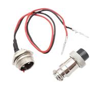 Juego de enchufes de Conector de Enchufe GX16 de 3 Clavijas para Cargador Compatible con Scooter Eléctrico Razor Bike 3 Pines 2 Cables