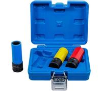 Juego de enchufes de potencia de 12,5 mm (1/2) - 17/19/21 mm - Protección integrada - Precisión y seguridad - D-Work
