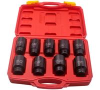 Juego De Enchufes De Tuerca De Eje 9 Piezas 1/2" Drive 29-38mm Impact Socket Set