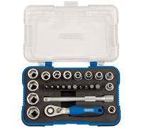 Juego De Enchufes Métricos Draper 16354 De 1/4" Sq. Dr. (25 Piezas)