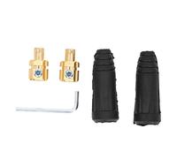 Juego de enchufes para panel de cable de soldadura TIG. Adaptador de acoplamiento rápido para cable de soldadura TIG DKJ35-50 liberación rápida A color negro para máquina de soldadura con cable de tie