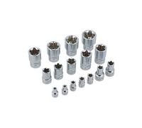 Juego De Enchufes Torx® Plus EPR Laser 1/4"D, 3/8"D, 1/2"D 16pc 7189
