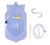 Juego de enema de silicona no tóxico Foret + punta de silicona extra, bolsa y regalo de desintoxicación | Aprobado por la FDA | Limpieza intestinal más cómoda con manual | Se recomienda Gerson Coffee