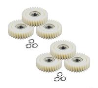 Juego de engranajes de motor de cubo de bicicleta eléctrica, 6 piezas de engranajes planetarios de nailon de 31, 35, 36 dientes con 608 rodamientos para una transferencia de potencia suave (35 dientes