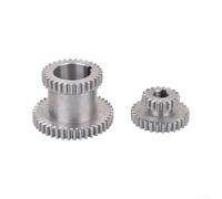 Juego de engranajes de torno de metal para CJ0618 7x12 7x14 para mini torno High Low Drive T37 T27 T26 T16 dientes plateado Kit de 2 piezas