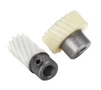 Juego de engranajes de transmisión de gancho de 2 uds, juego de engranajes de eje de transmisión de máquina de coser de hierro de plástico para máquinas de coser Singer