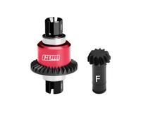 Juego de engranajes diferenciales delanteros de acero al carbono + aleación de aluminio 12T/30T/0.8Mod para Arrma 1:18 Granite GROM / Mojave GROM 1:16 / Typhon GROM 1:14 - Rojo