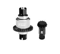 Juego de engranajes diferenciales traseros de acero al carbono + aleación 12T/30T/0.8Mod para Arrma 1:18 Granite GROM / Mojave GROM 1:16 / Typhon GROM 1:14 - Plata