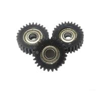 Juego de engranajes eléctricos para bicicleta, piñón de nailon 28T, paquete de 3 unidades, construcción ABS de aleación de 30 x 10 x 7 mm, piezas de repuesto negras compatibles con la mayoría de
