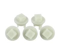 Juego De Engranajes Para Picadora De Carne, Funda De Engranajes De Plástico Duradero De 5 Piezas, Piezas De Funda De Engranaje Para Picadora Bosch - Piezas Cuadradas Blancas, Compatible Con MF155, MFW