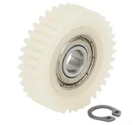 Juego de engranajes planetarios de 36 dientes para sistemas de transmisión de bicicleta eléctrica con cuerpo de nailon dientes de acero inoxidable y orificio de rodamiento de 8 mm (blanco)
