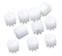 Juego de engranajes plástico, 10 piezas 0,5 M 12T engranaje 2 mm, 3 Diámetro, Módulo 12 dientes Engranaje cilíndrico 122A 123A 122.5A Transmisión del motor recto(2mm)