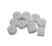 Juego de engranajes plástico, 10 piezas 0,5 módulo 18 dientes Engranaje rectos 10x3 10x4 mm cilíndrico 2, 3 Diámetro, M 18T Transmisión del motor piñón(2.5mm bore)